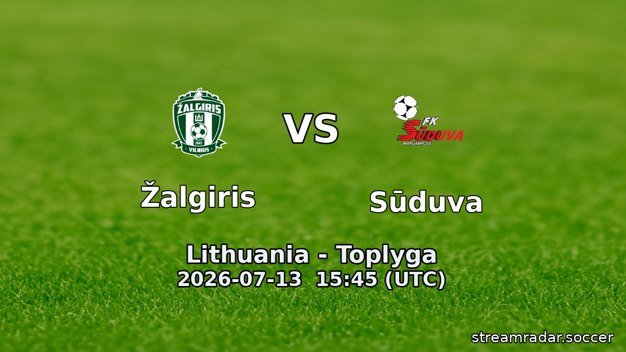Žalgiris vs Sūduva