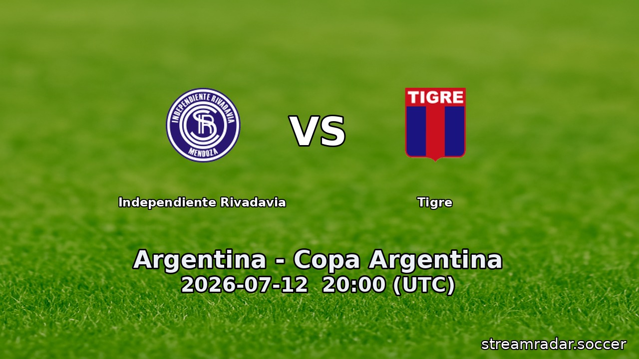 Independiente Rivadavia vs Tigre