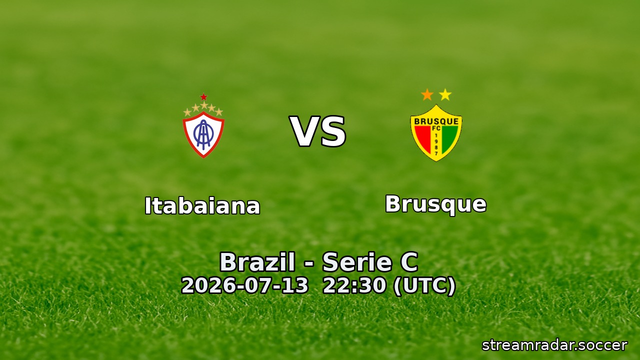 Itabaiana vs Brusque
