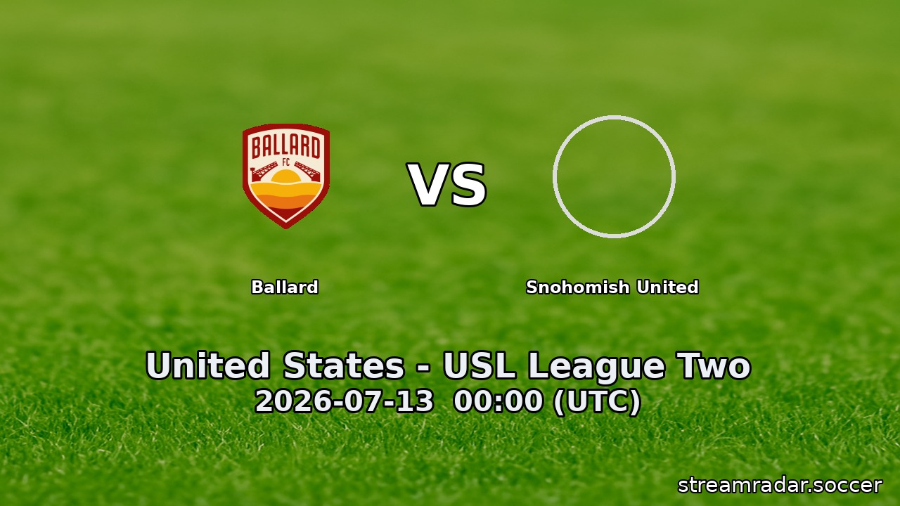 Ballard vs Snohomish United