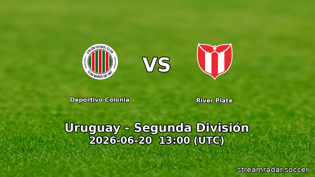 Deportivo Colonia vs River Plate