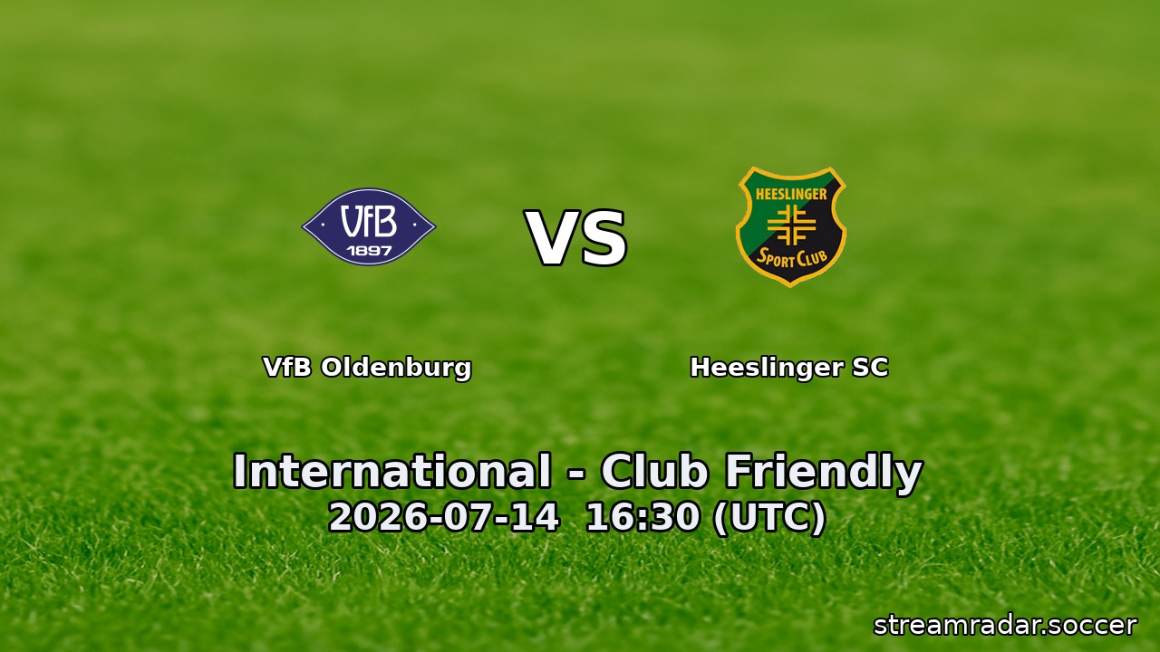VfB Oldenburg vs Heeslinger SC