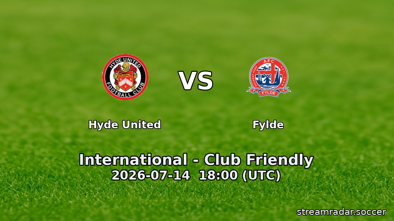Hyde United vs Fylde