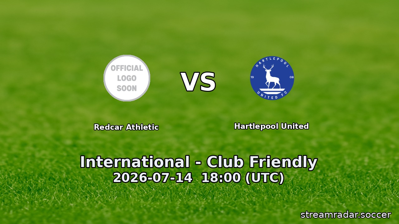 Redcar Athletic vs Hartlepool United