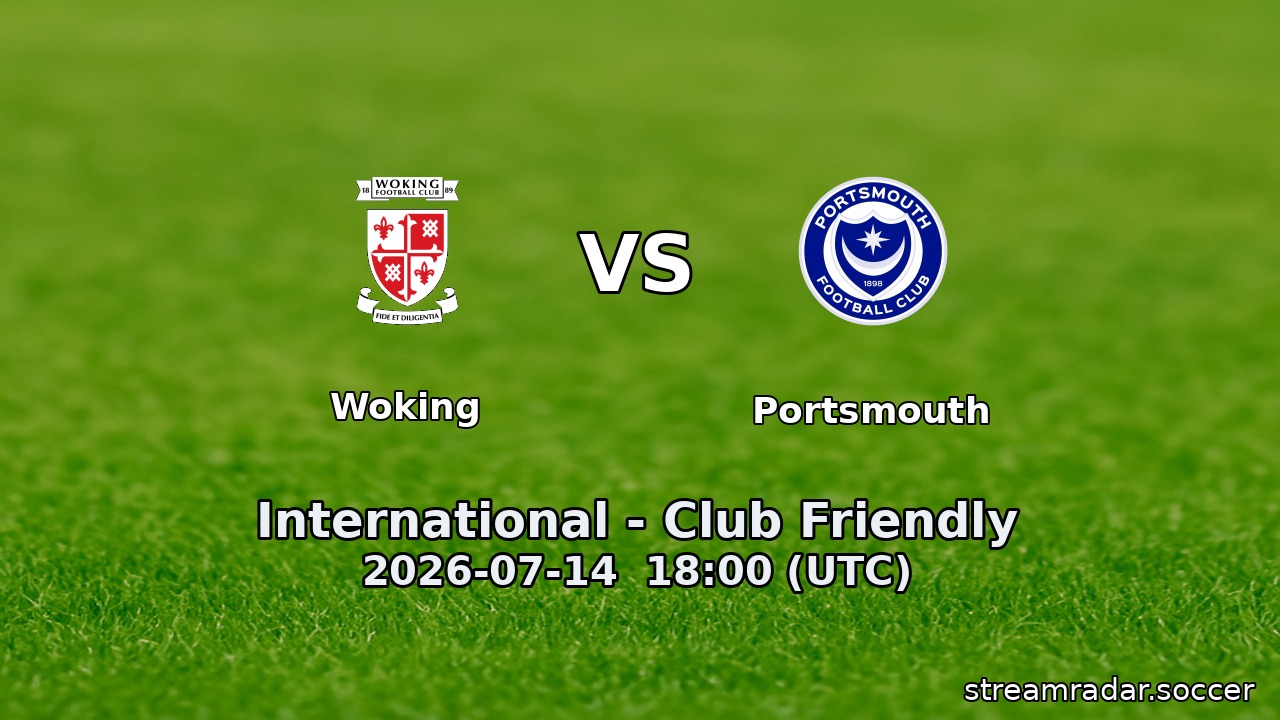 Woking vs Portsmouth