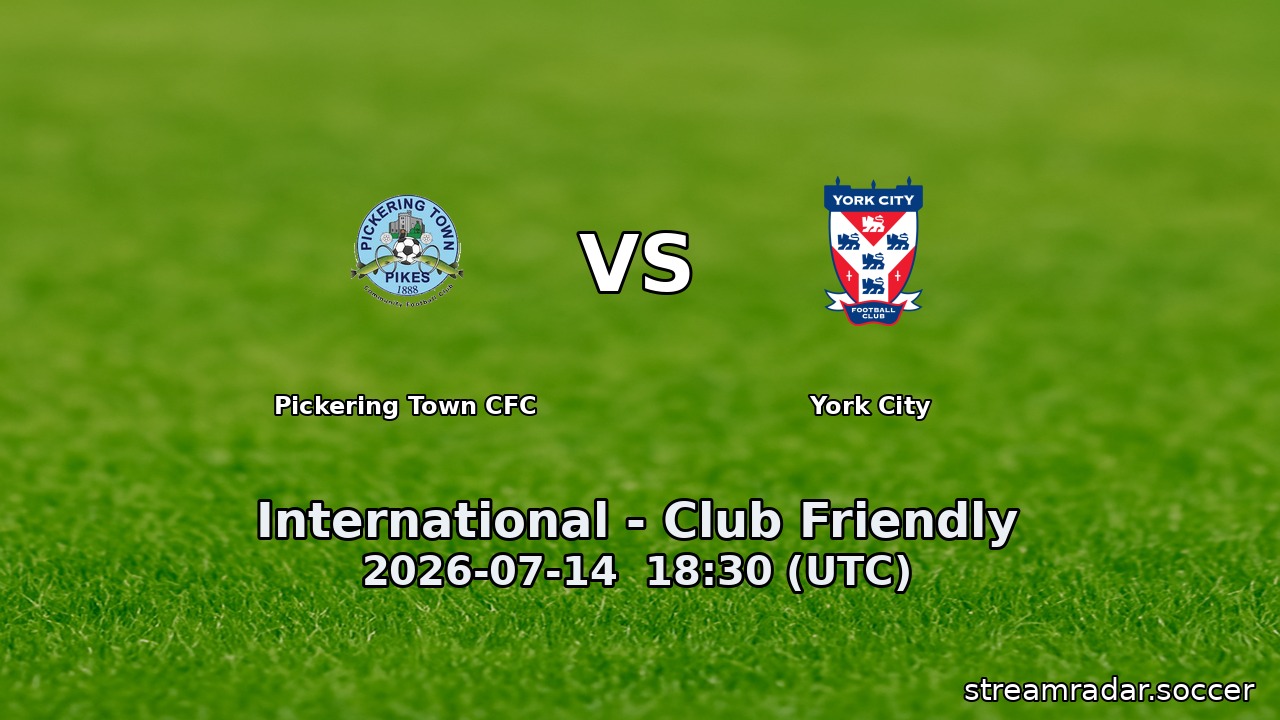 Pickering Town CFC vs York City