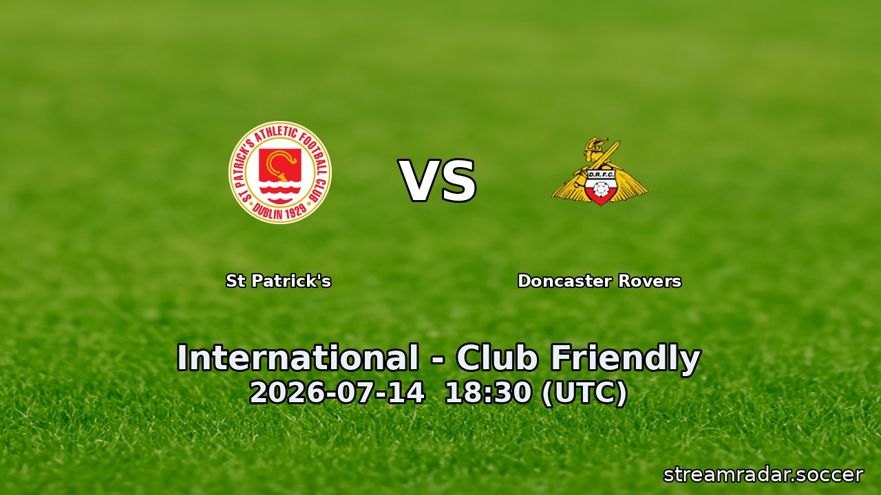 St Patrick's vs Doncaster Rovers