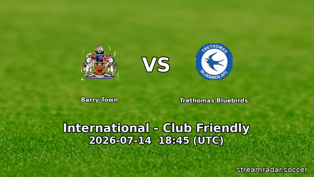 Barry Town vs Trethomas Bluebirds