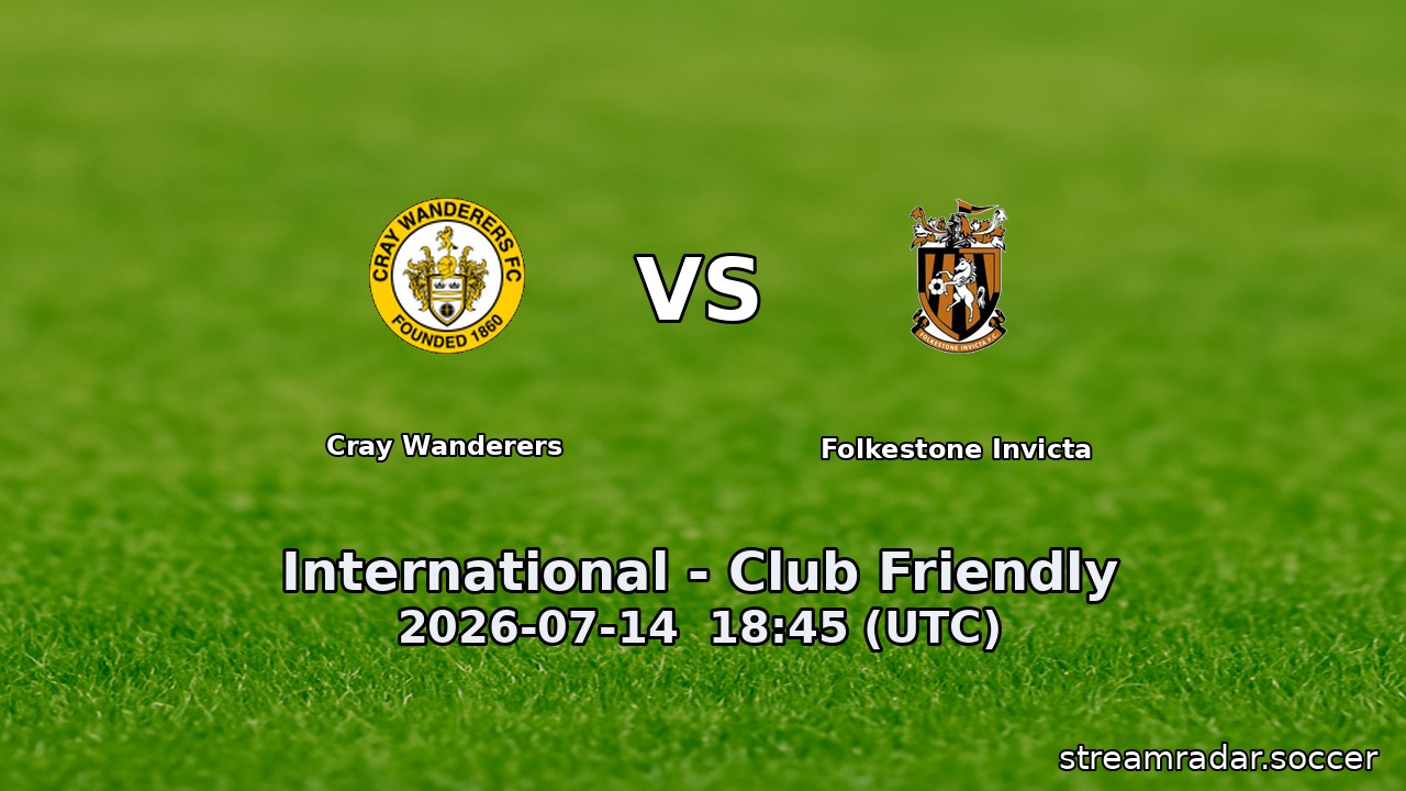 Cray Wanderers vs Folkestone Invicta