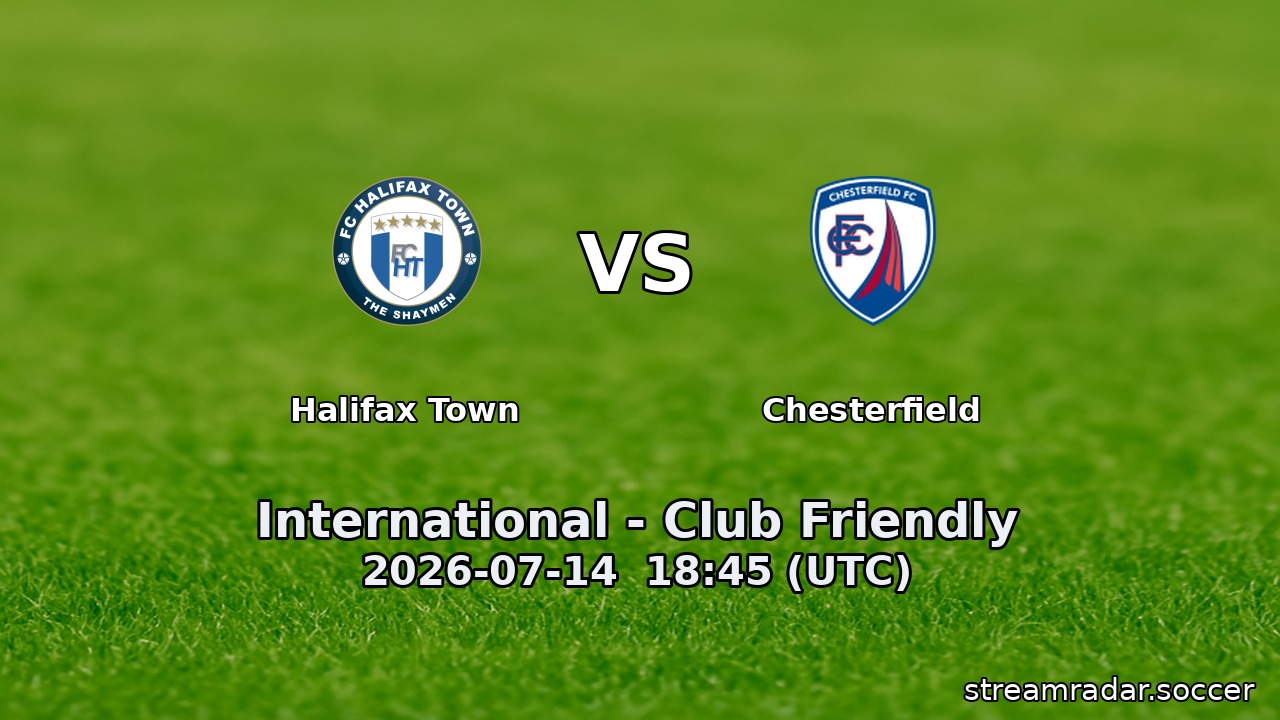 Halifax Town vs Chesterfield