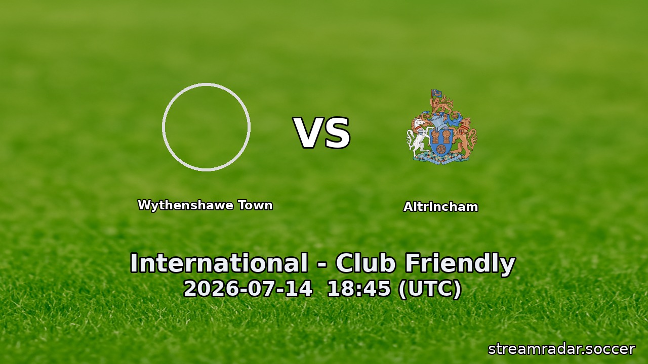 Wythenshawe Town vs Altrincham