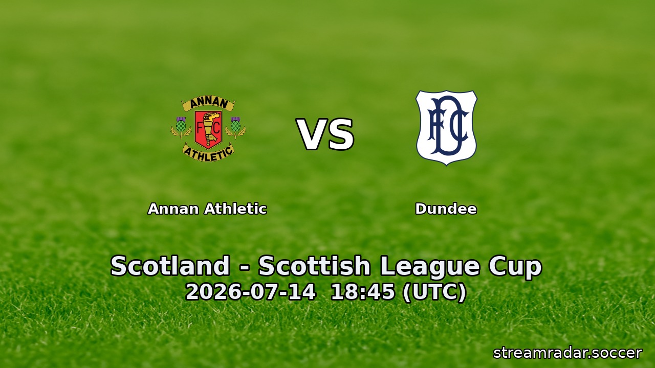 Annan Athletic vs Dundee