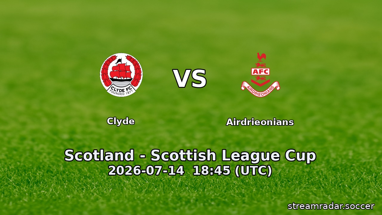 Clyde vs Airdrieonians