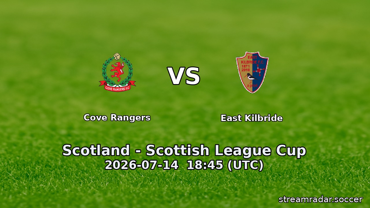 Cove Rangers vs East Kilbride
