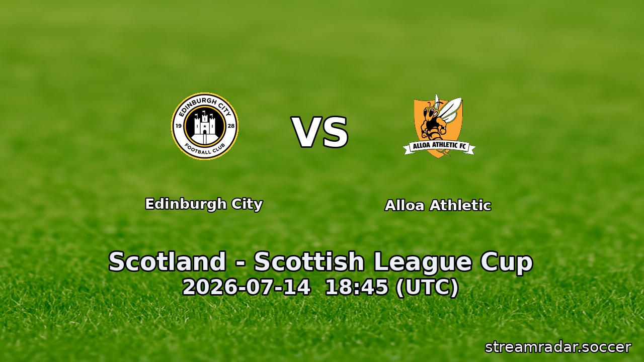 Edinburgh City vs Alloa Athletic