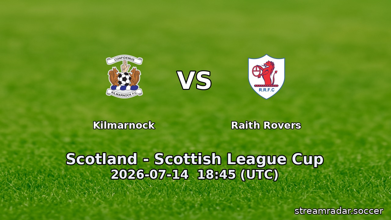 Kilmarnock vs Raith Rovers