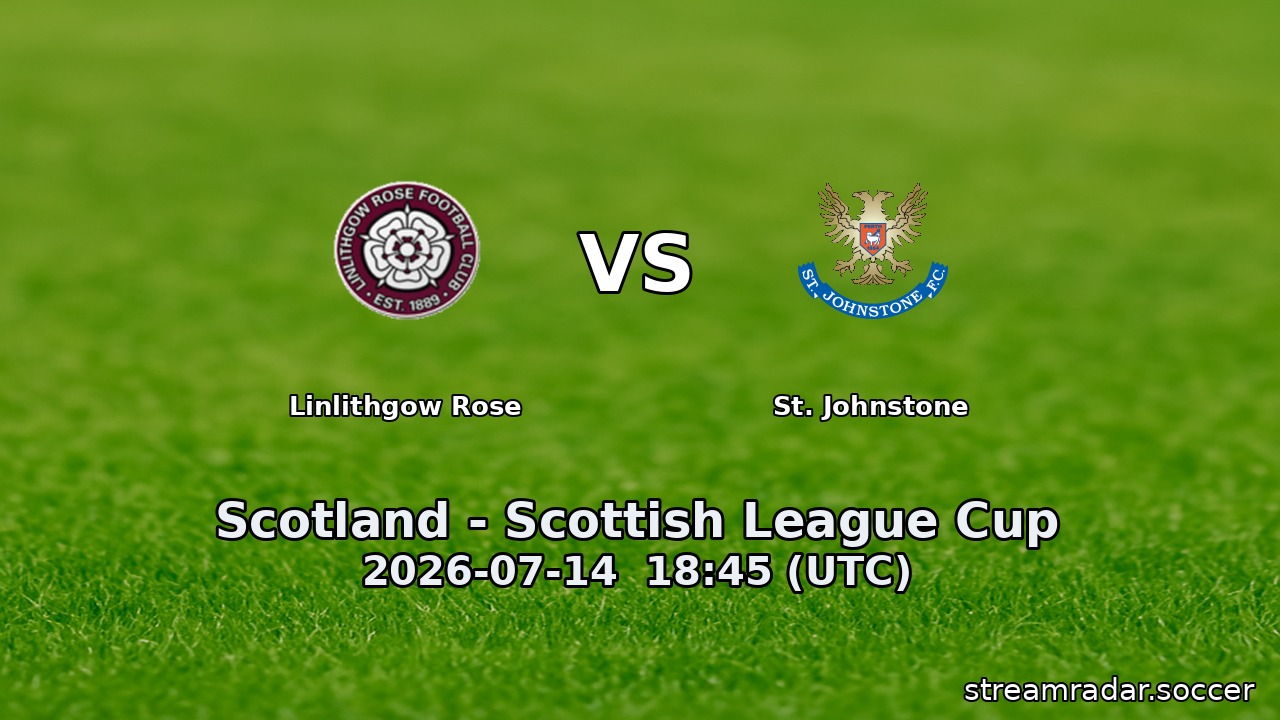 Linlithgow Rose vs St. Johnstone