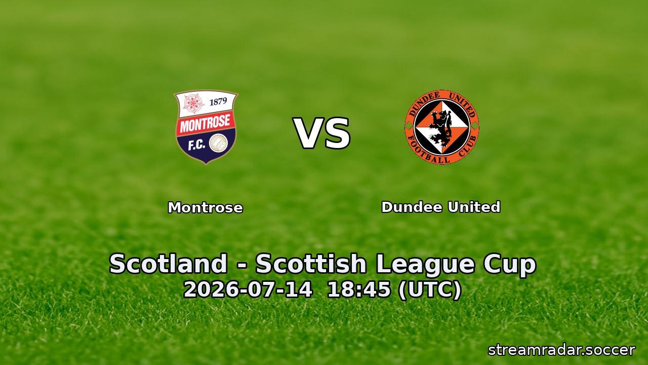 Montrose vs Dundee United