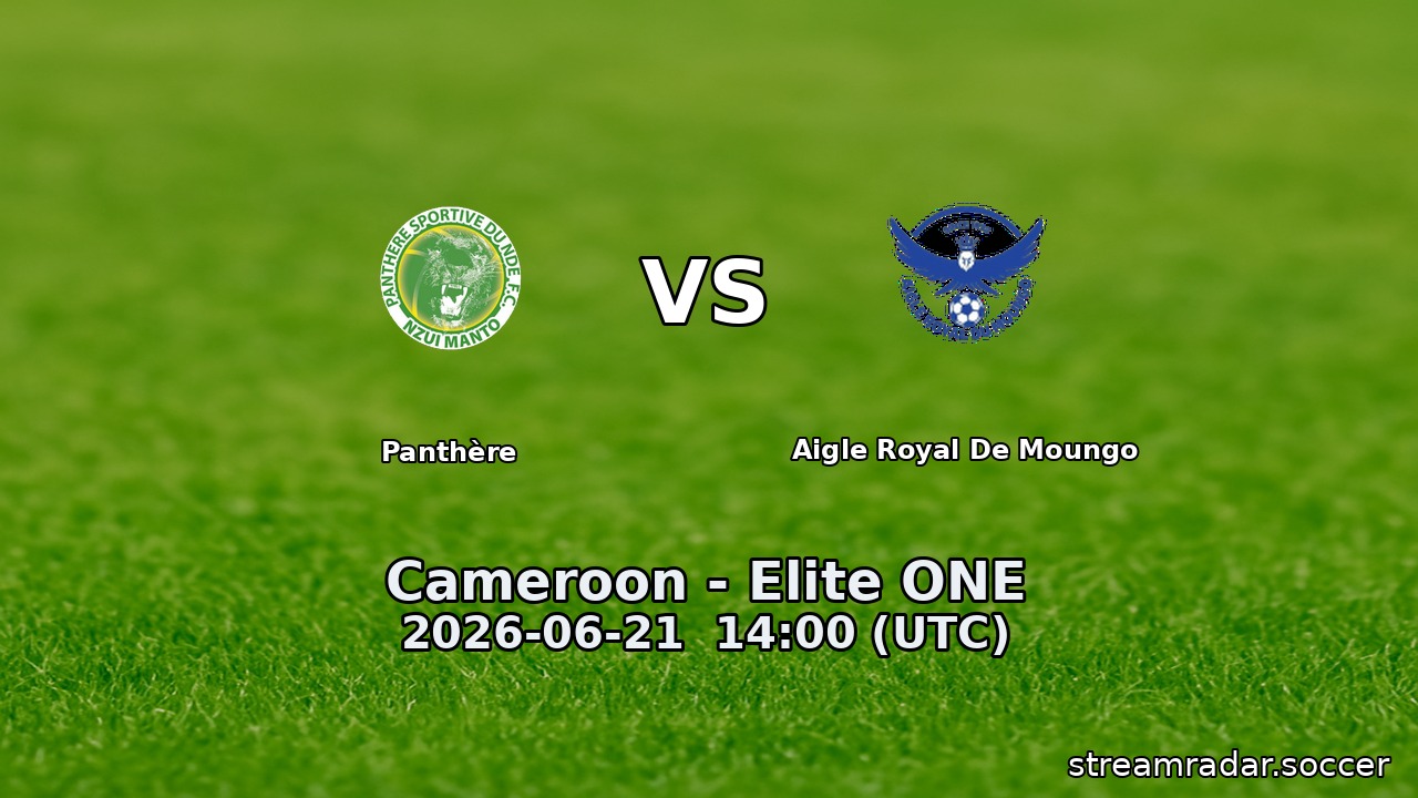 Panthère vs Aigle Royal De Moungo