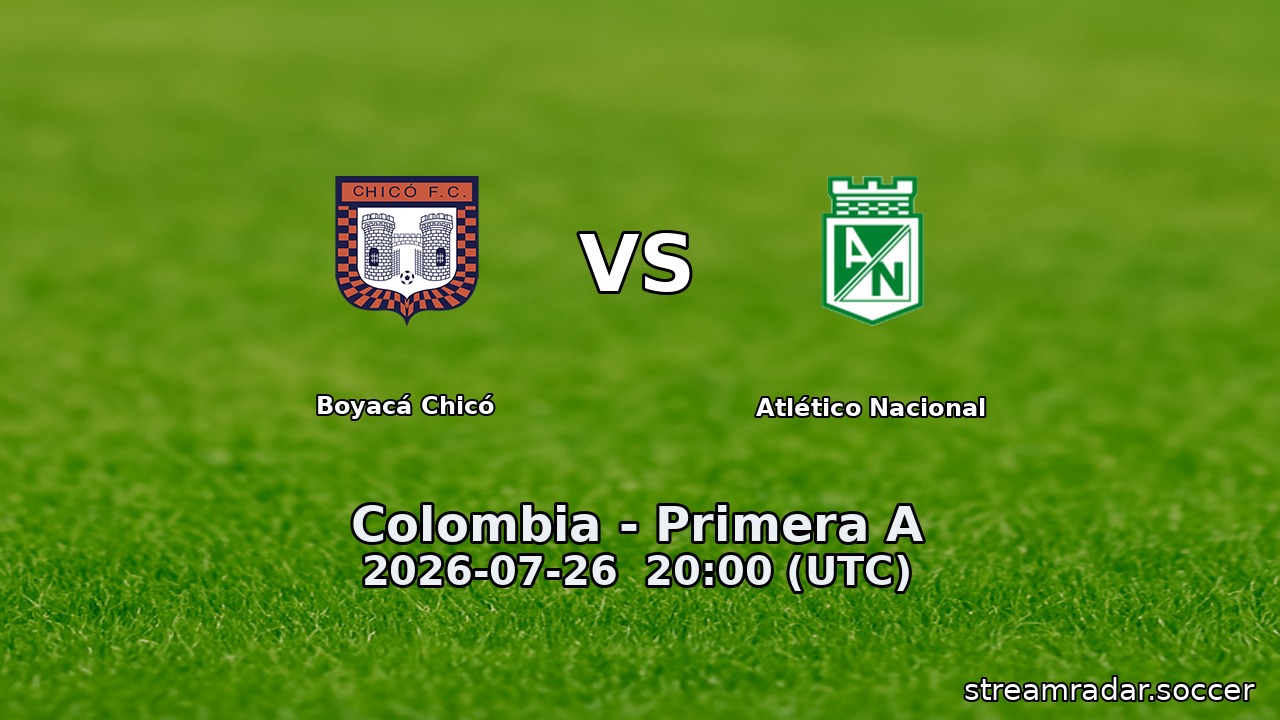 Boyacá Chicó vs Atlético Nacional