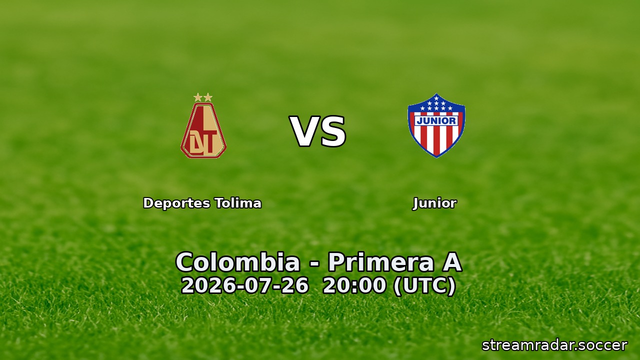 Deportes Tolima vs Junior