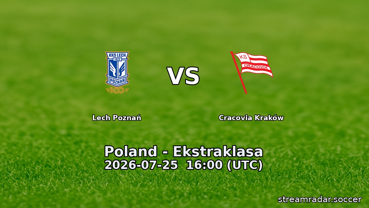 Lech Poznań vs Cracovia Kraków