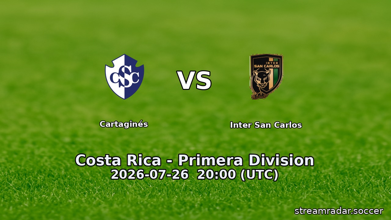 Cartaginés vs Inter San Carlos