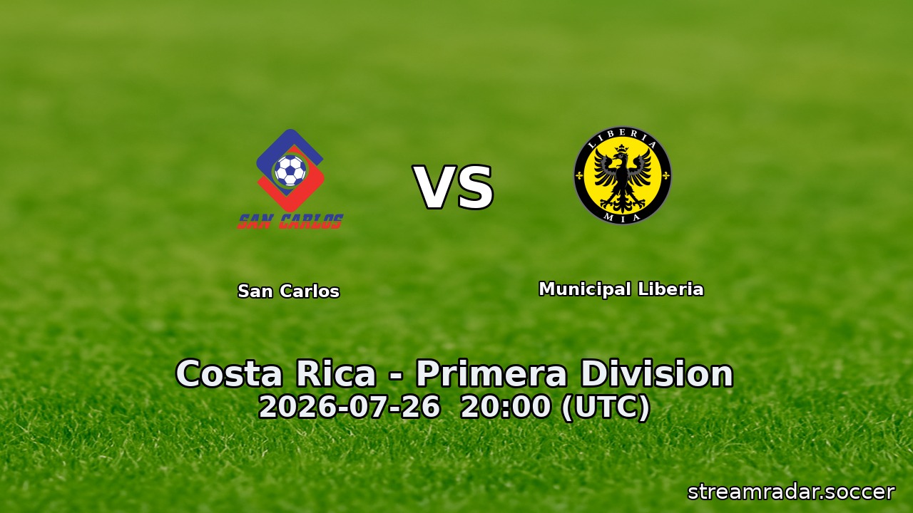 San Carlos vs Municipal Liberia