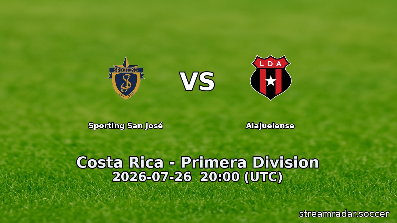 Sporting San José vs Alajuelense