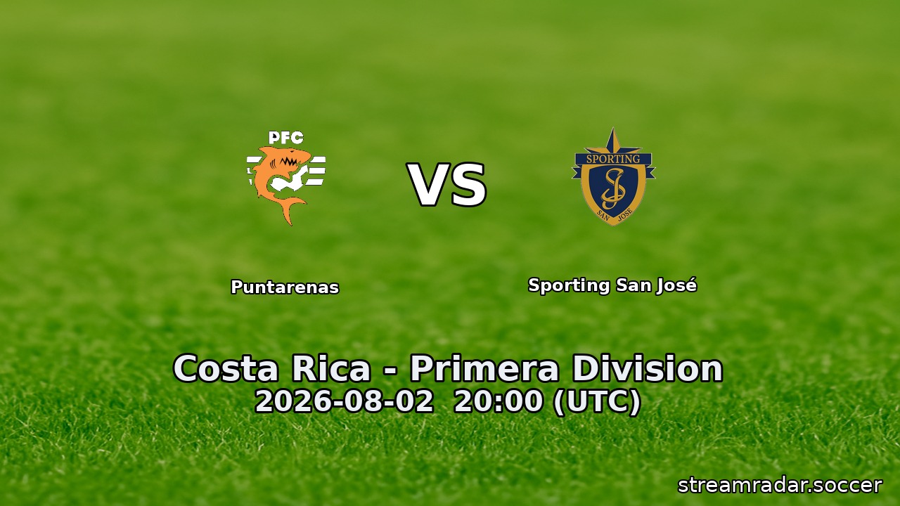 Puntarenas vs Sporting San José