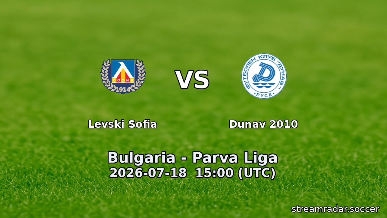 Levski Sofia vs Dunav 2010