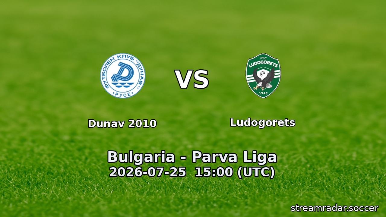 Dunav 2010 vs Ludogorets