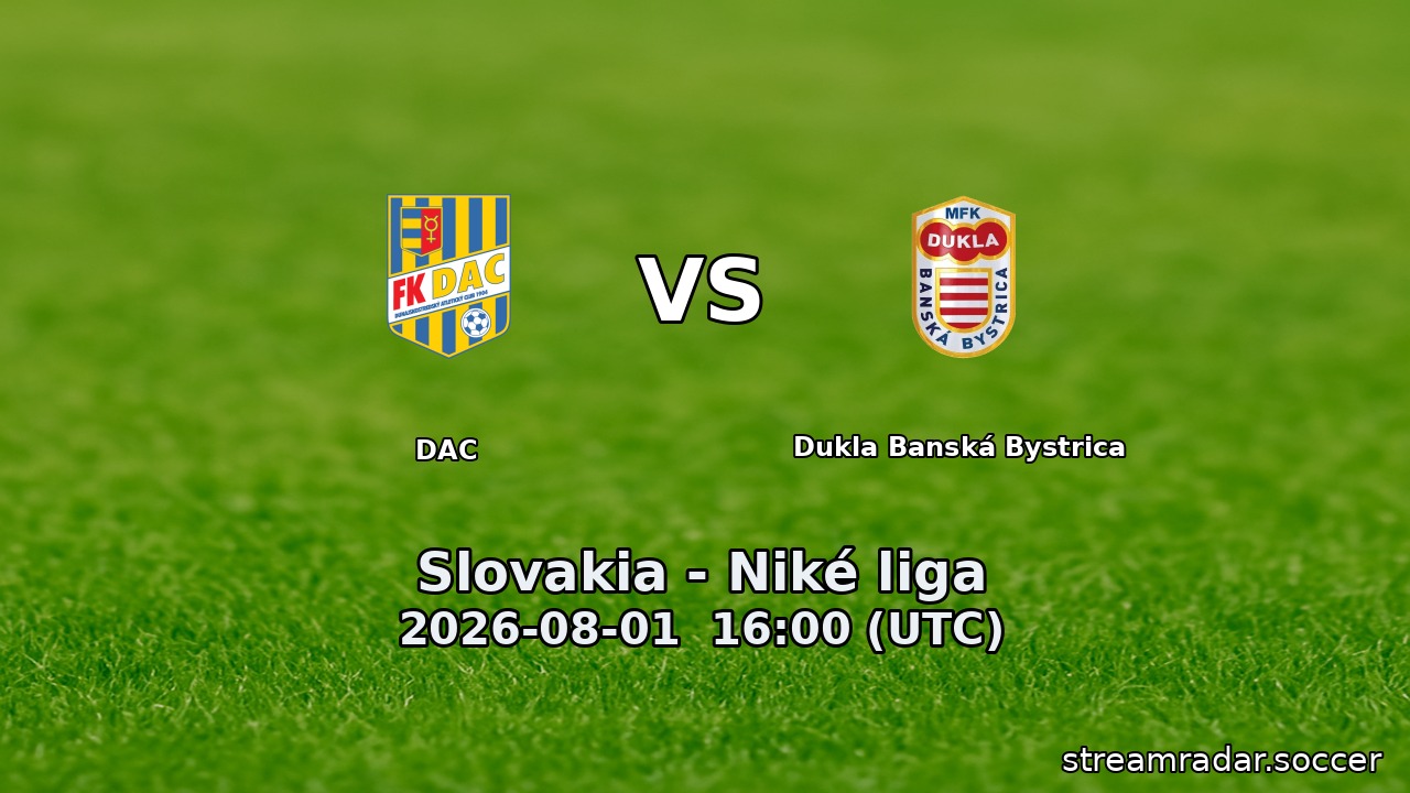 DAC vs Dukla Banská Bystrica
