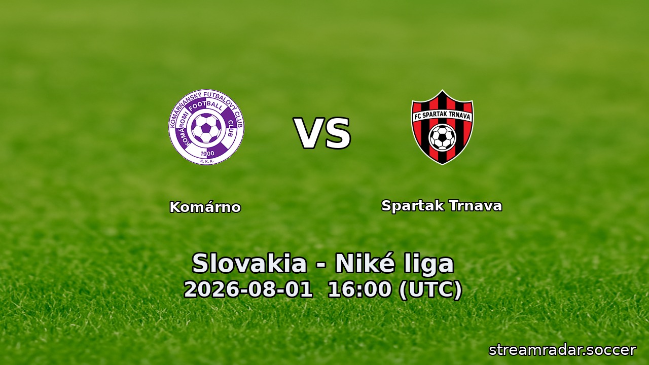 Komárno vs Spartak Trnava