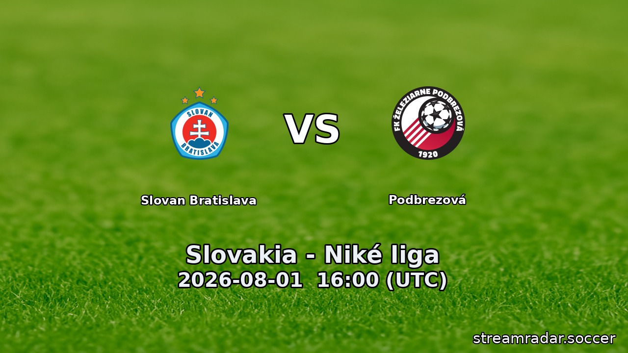 Slovan Bratislava vs Podbrezová