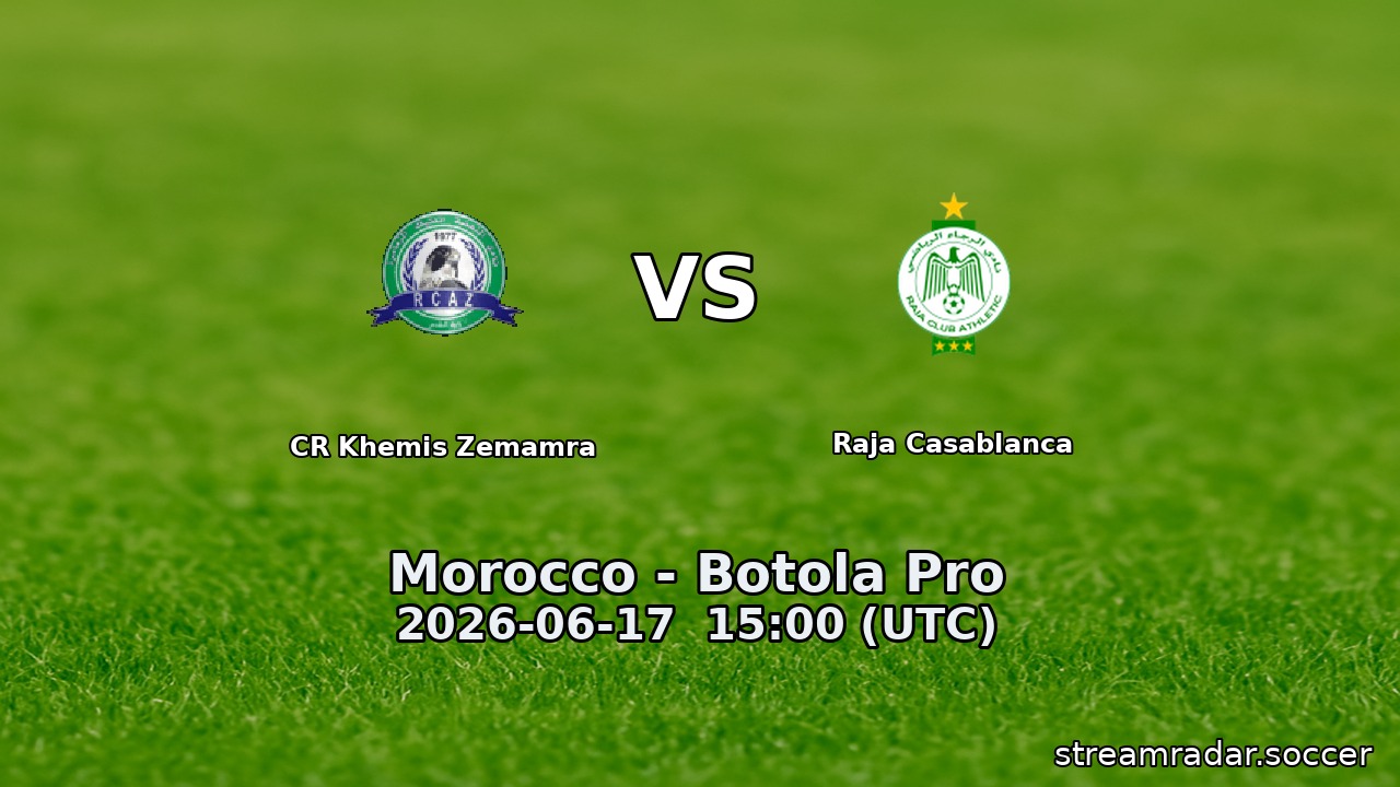 CR Khemis Zemamra vs Raja Casablanca