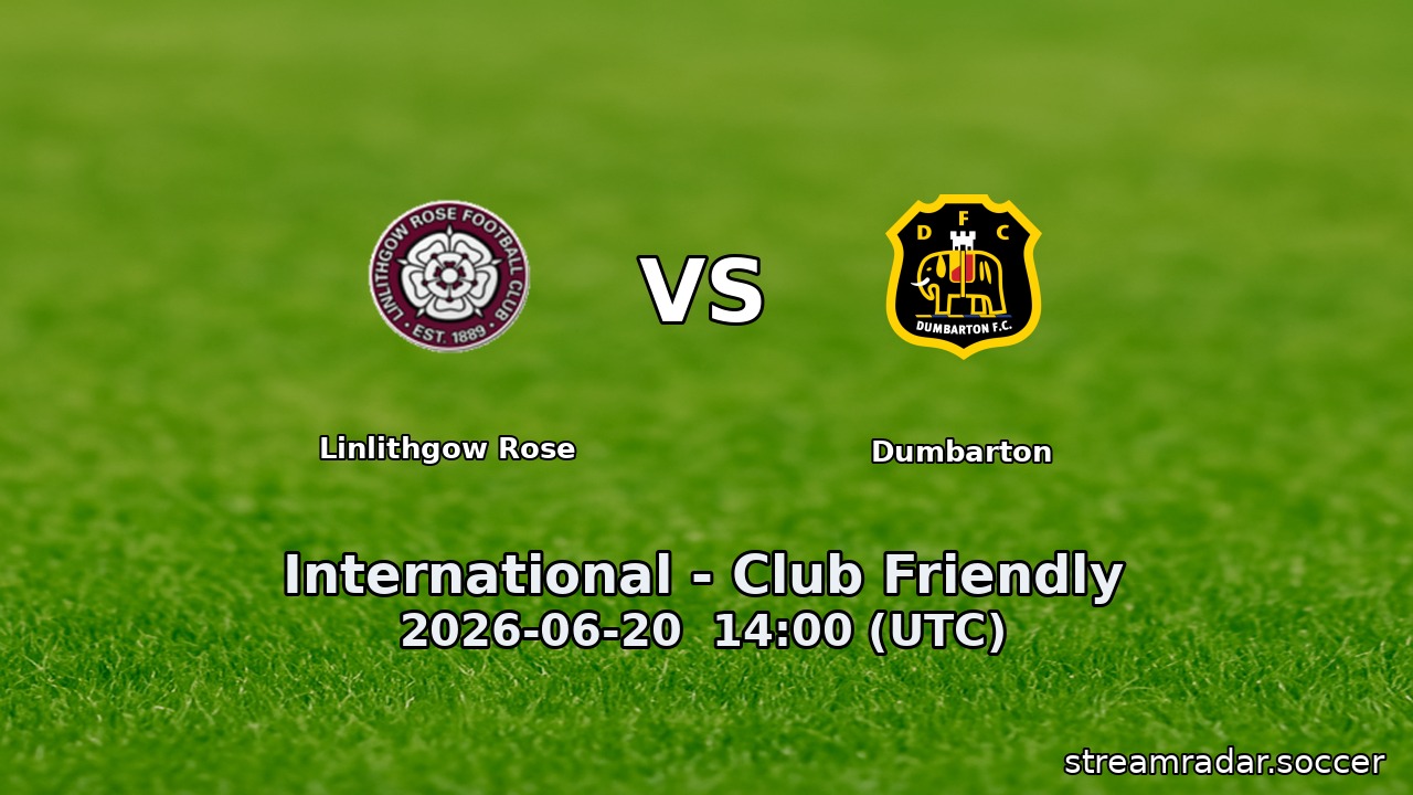 Linlithgow Rose vs Dumbarton
