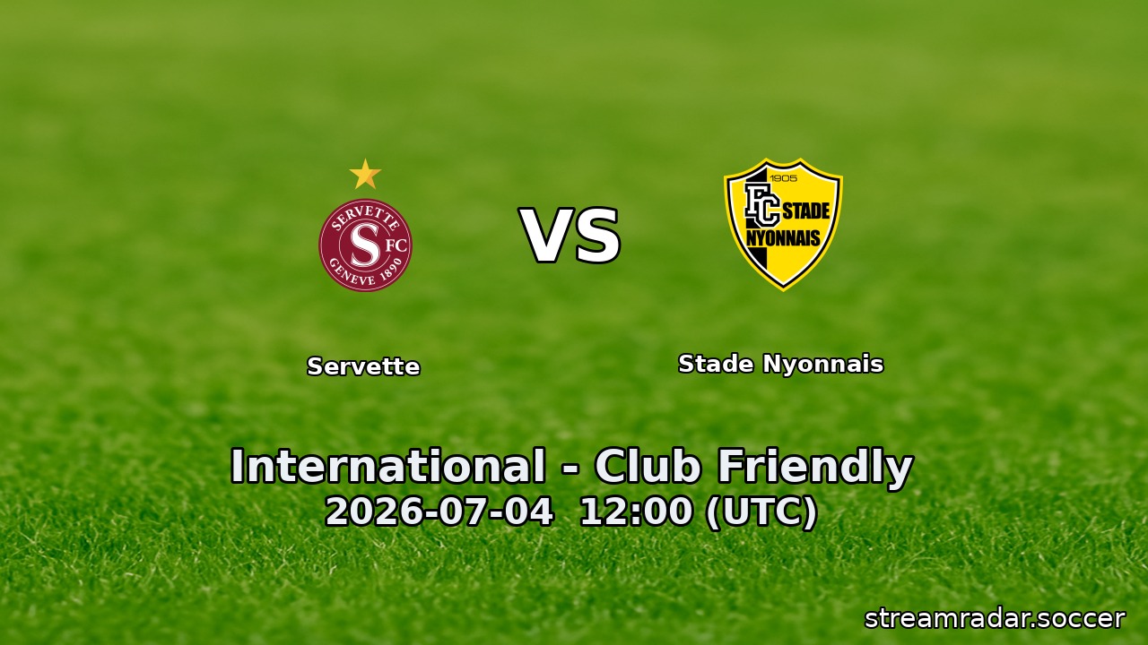 Servette vs Stade Nyonnais
