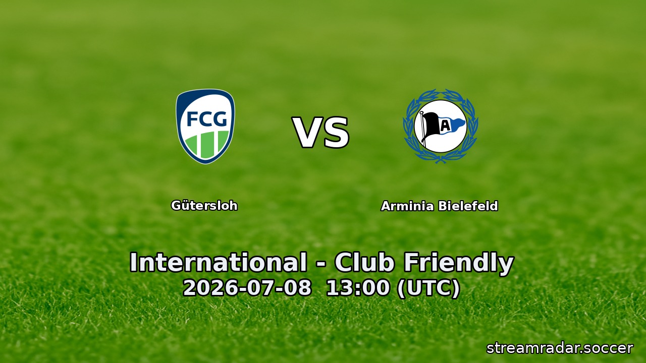Gütersloh vs Arminia Bielefeld