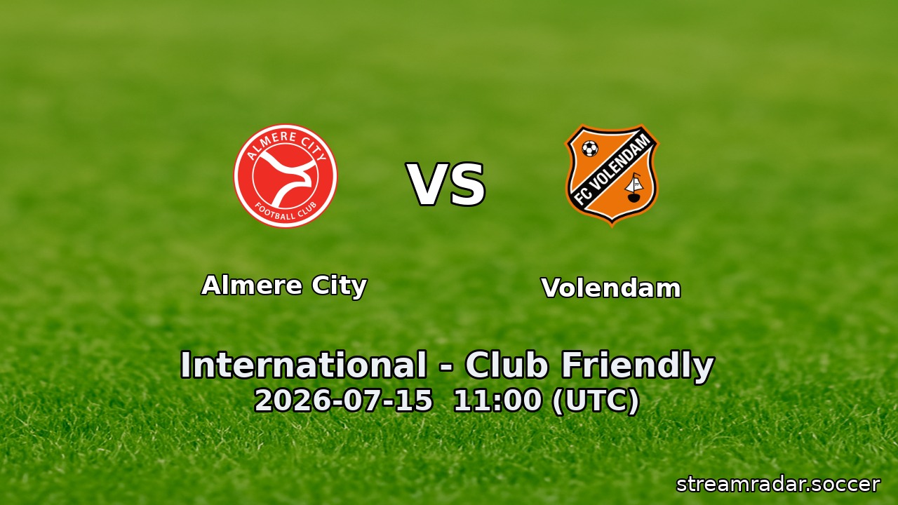 Almere City vs Volendam