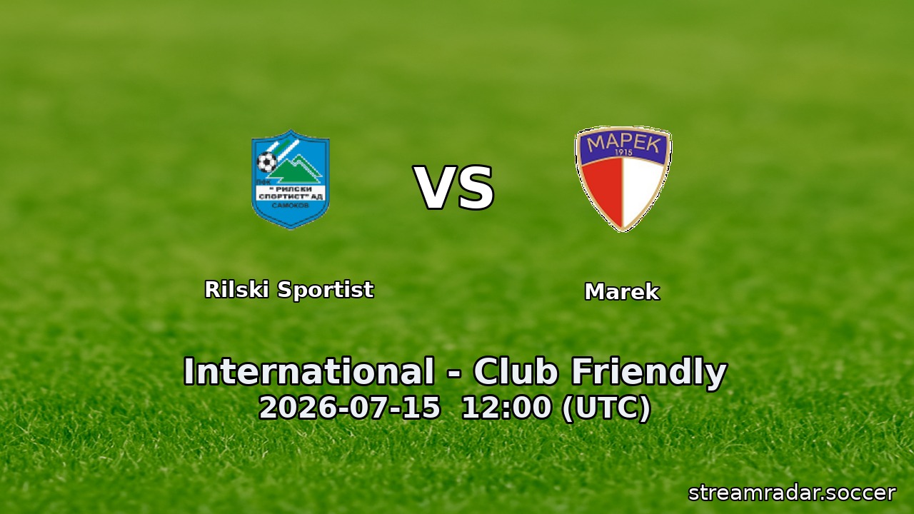 Rilski Sportist vs Marek