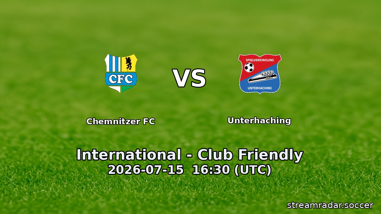 Chemnitzer FC vs Unterhaching