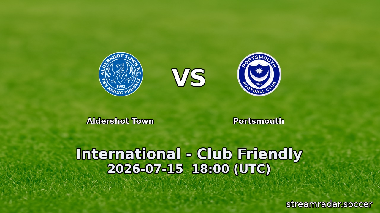 Aldershot Town vs Portsmouth