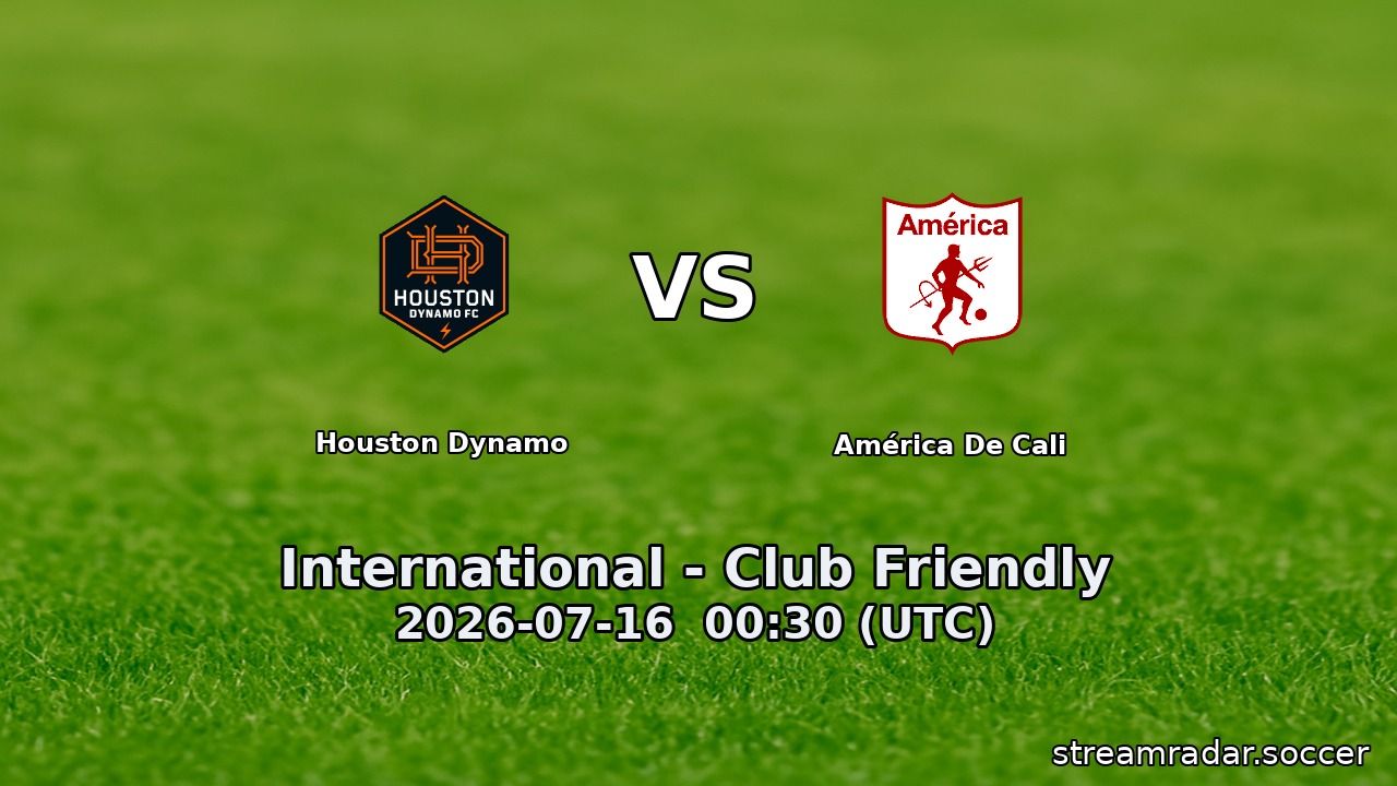 Houston Dynamo vs América De Cali