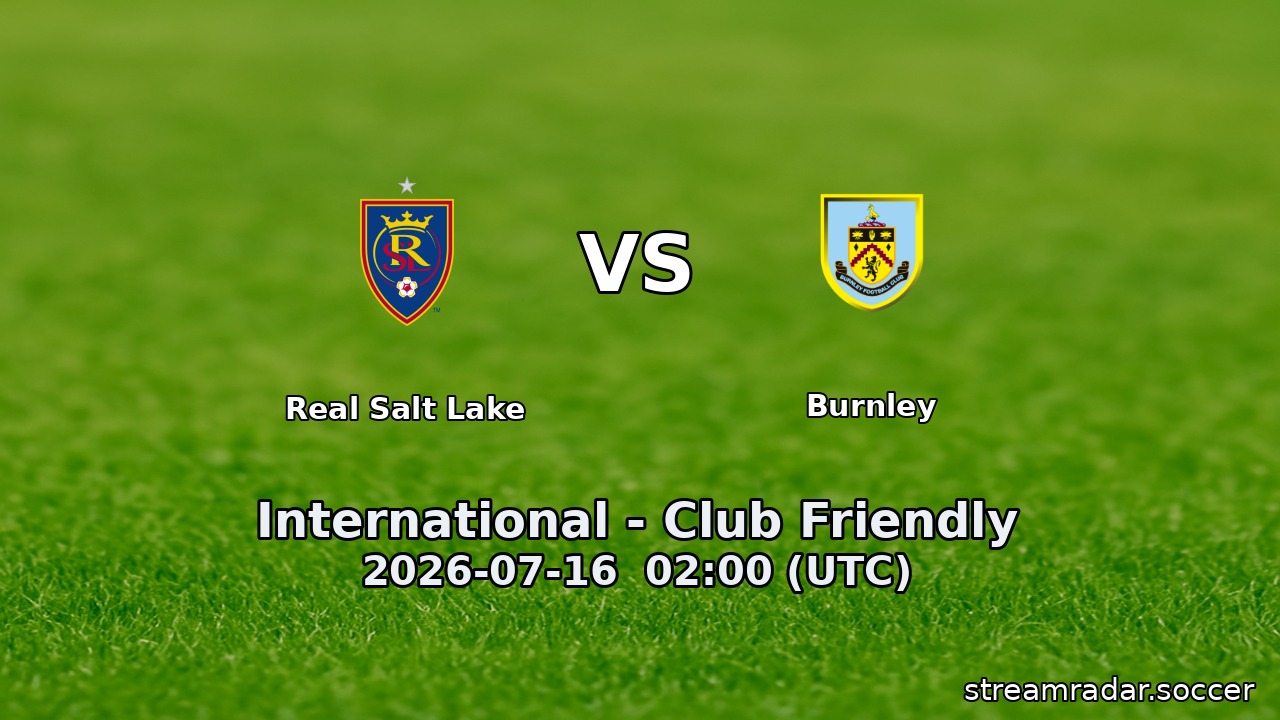 Real Salt Lake vs Burnley