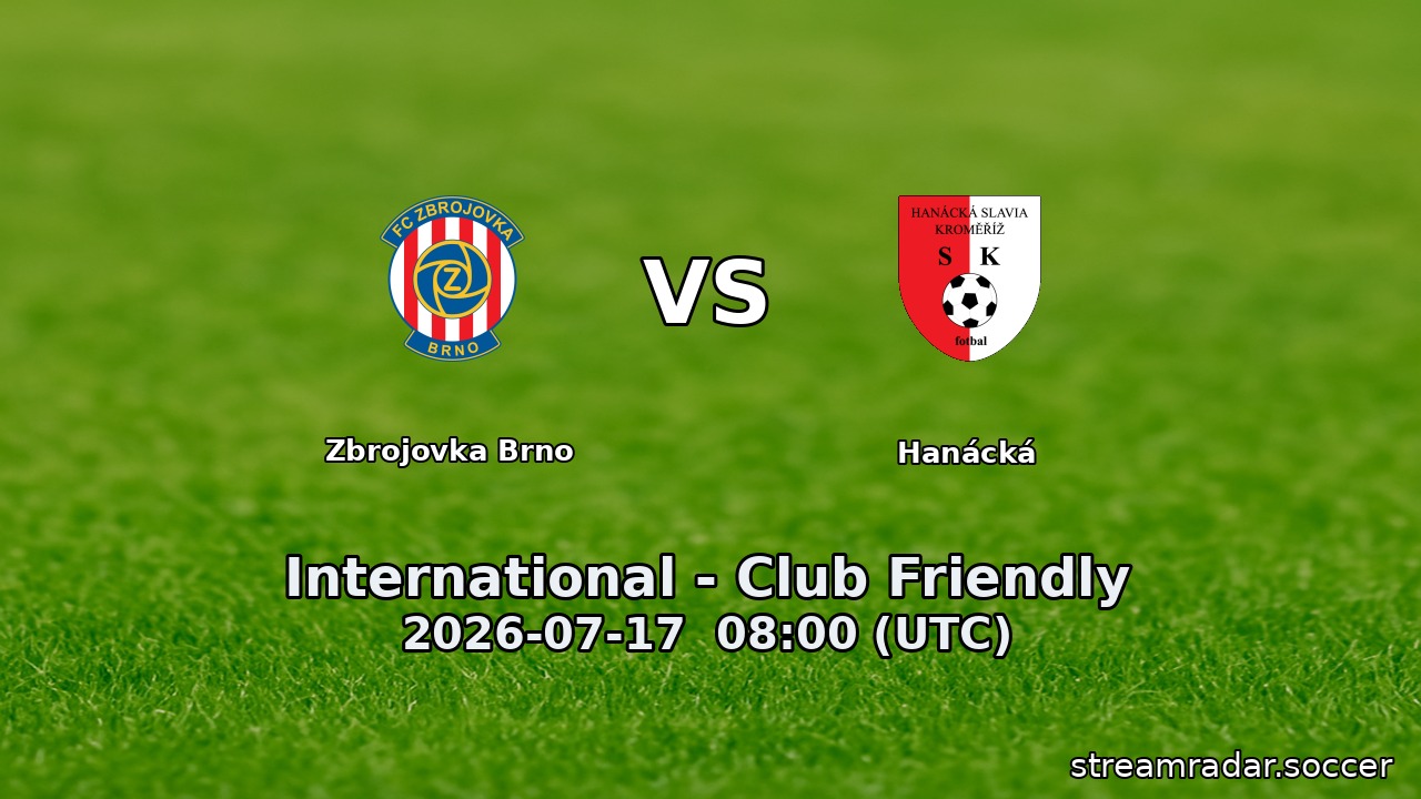 Zbrojovka Brno vs Hanácká