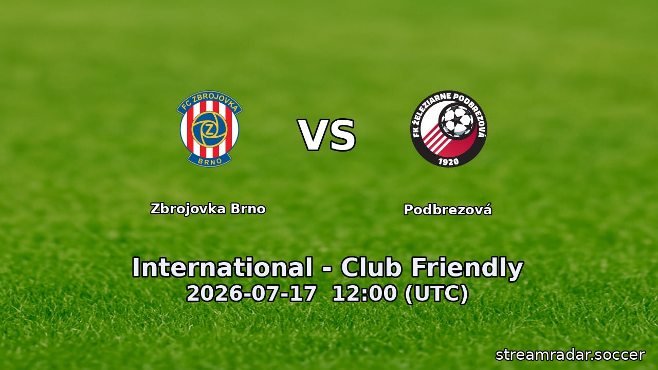 Zbrojovka Brno vs Podbrezová