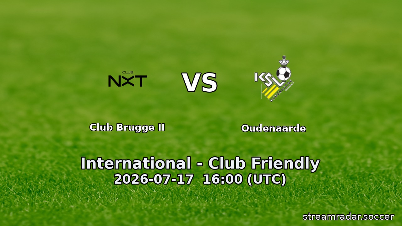 Club Brugge II vs Oudenaarde