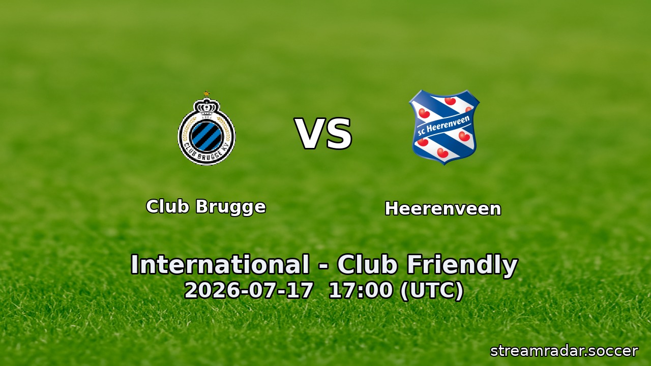 Club Brugge vs Heerenveen