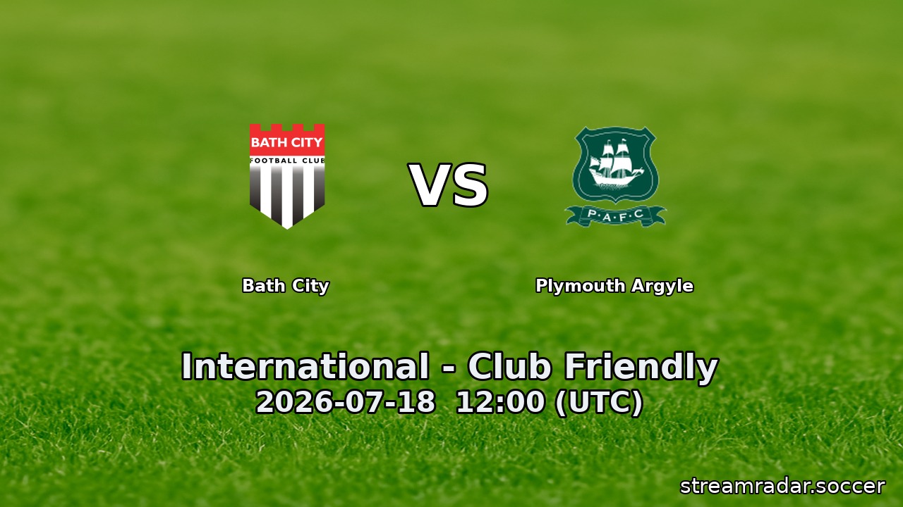 Bath City vs Plymouth Argyle